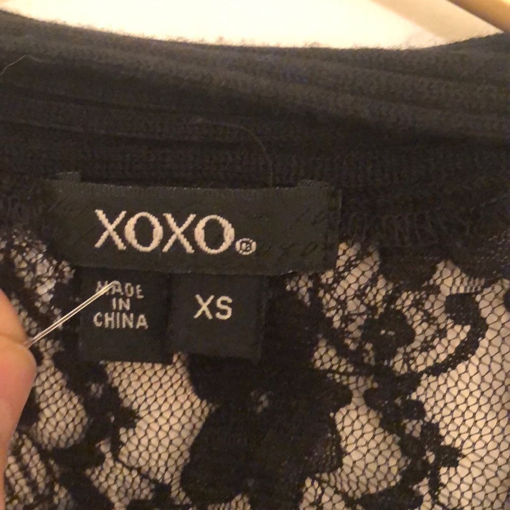 XOXO sexy black lace top XS - Picture 6 of 7